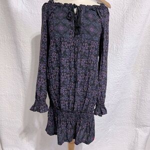 ESPRIT EDC Womens Floral Long Sleeve Dress/Tunic, Size X-Large